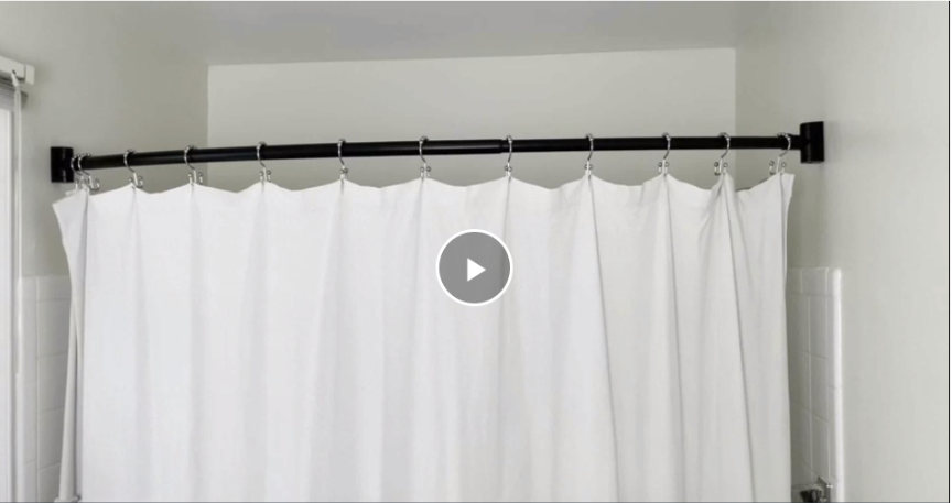 PrettyHome Curved Shower Rod Installation Video