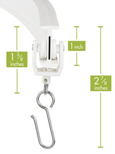 Track Mount Shower Curtain Hook Length - Coolest5.com