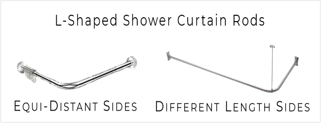 L-Shaped Shower Curtain Rods - Coolest5.com