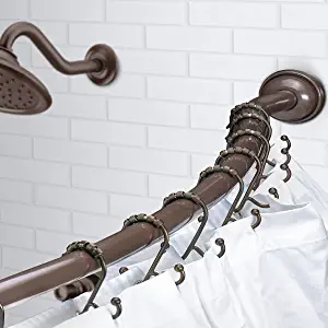 Bennington Adjustable Curved Shower Curtain Rod