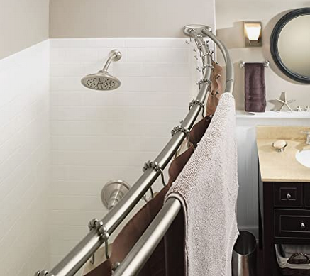 Moen 60-Inch Adjustable Double Curved Shower Rod