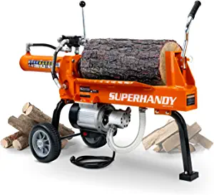 SuperHandy 14 Ton Portable Electric Log Splitter Rapid Auto Return